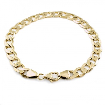 9ct gold 15.1g 8½ inch curb Bracelet